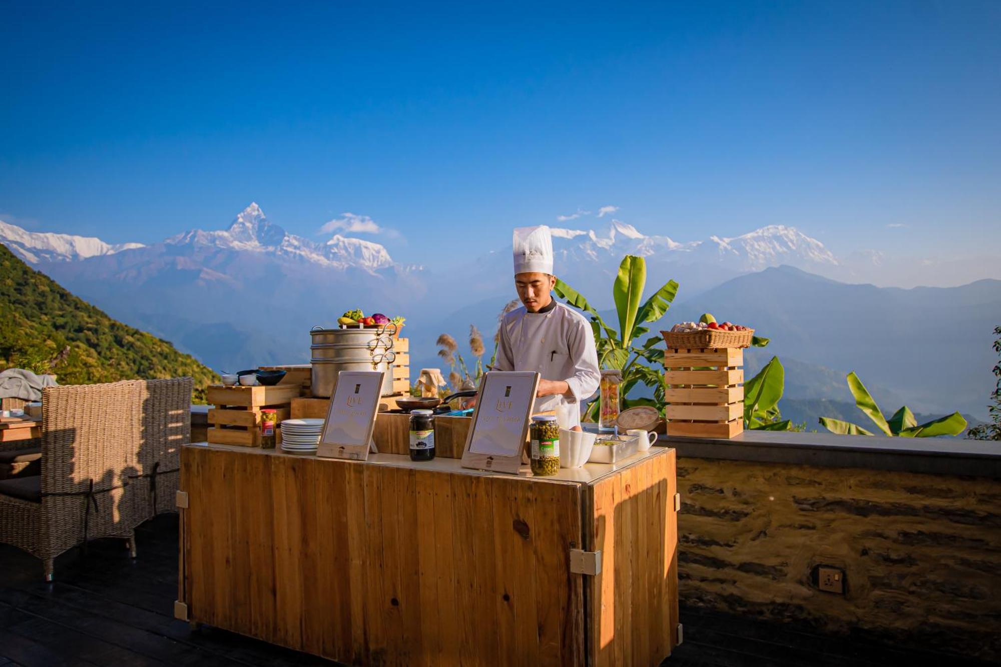 Sarangkot Mountain Lodge بوكْرا المظهر الخارجي الصورة