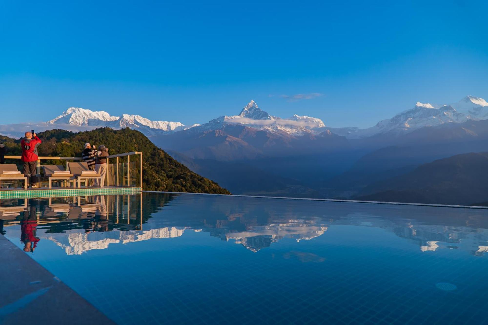 Sarangkot Mountain Lodge بوكْرا المظهر الخارجي الصورة