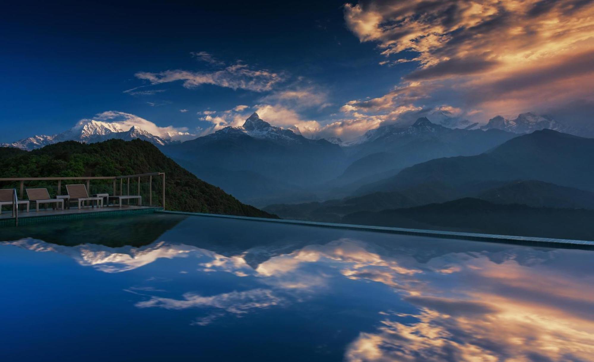 Sarangkot Mountain Lodge بوكْرا المظهر الخارجي الصورة